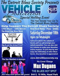 Detroit Blues Society Vehicle Donation Holiday Event