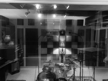 Tracking Room #1 with me in the reflection
