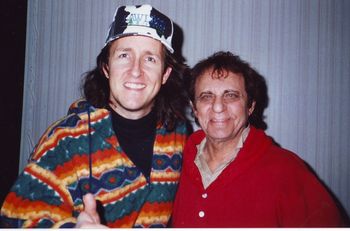 Cary on a session with Wrecking Crew and Rock and Roll Hall of Fame drummer Hal Blaine.
