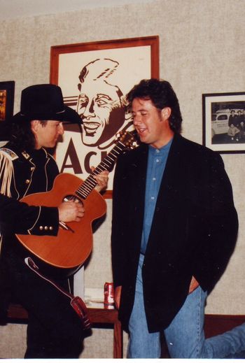 With Vince Gill back stage at the Grand Ol Opry
