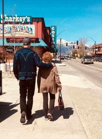 Walking with MOM
