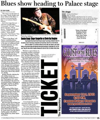 It was exciting to be cast as SRV at the inaugural Ghosts of the Blues in Canton, OH at The Palace Theatre.
