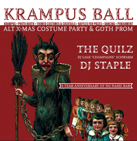 Krampus Ball: Alt X-mas Costume Party & Goth Prom 5 Year No Name Bar Anniversary 