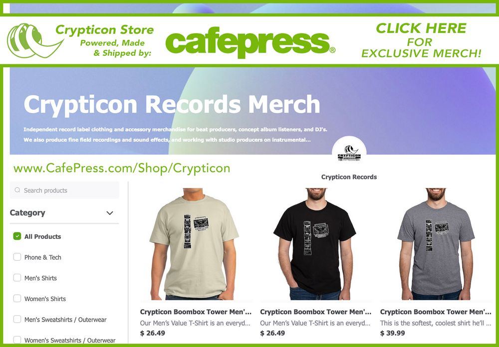 shirt, t-shirt, clothing, urban, stereo, boombox, 80's, beats, record label, music gear, cool, classic, crypticon, crypto