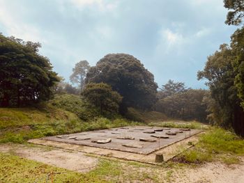 Foundation of a high-floor warehouse
