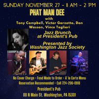 Washington Jazz Society Presents Phat Man Dee