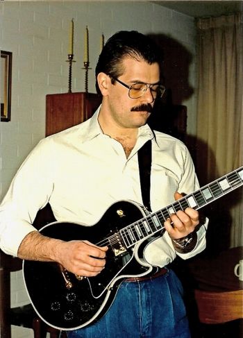 1986 - In Vienna, Austria with the new Les Paul
