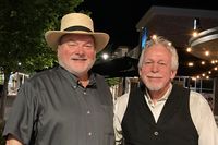 Les Kerr and Don Wall at Commodore Grill, Nashville