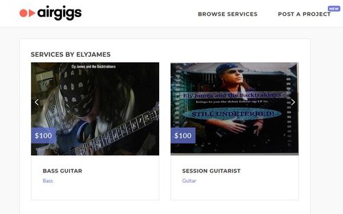 Collaborate with Ely on the Airgigs.com platform! Click on this profile snapshot to learn more about Ely's Studio Guitarist, Bassist and Mix/Mastering Recording Services