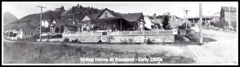 Kirkup Home, Rossland, early 1900s
