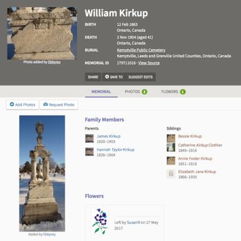 William Kirkup Grave
