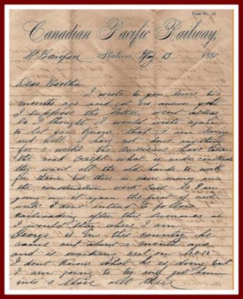 Letter from Robert to John
