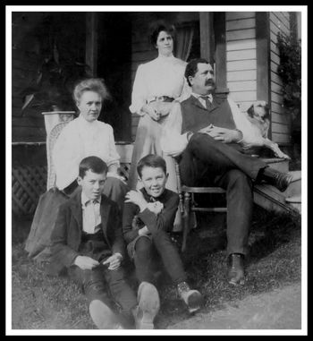 Kirkups with Catherine Kirkup Clothier, Rossland (ca 1905)
