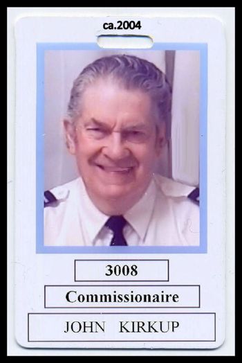 John Victor Kirkup, Commissionaire 2004
