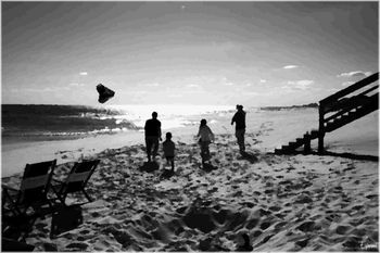 Sun Beach Kite Play
