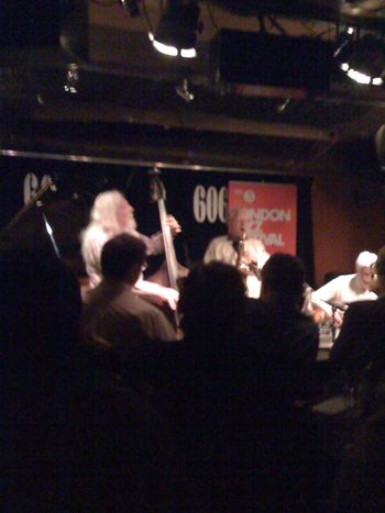 Peter Ind and Lee Konitz at 606 Club London
