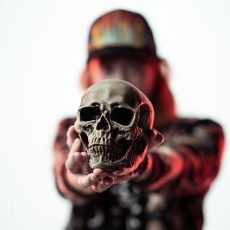 SKULL, HAT, SOMBAZON, FLORAL, BOMBER, JACKET, DEATH, DIA DE LOS MUERTOS, MUSIC, TRAP METAL, GHOSTEMANE, GHOSTMAN, BONES, CITY MORGUE, LIL PEEP