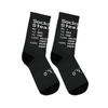 D&D Inspired Dungeons and Dragons Socks Of Stealth DTG Socks Black