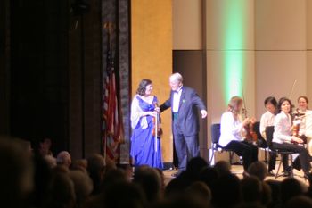 With Irish tenor Robert White, what a voice! (photo by Patrick Freeman)
