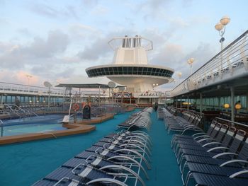 Pool deck looking back at the Viking lounge.
