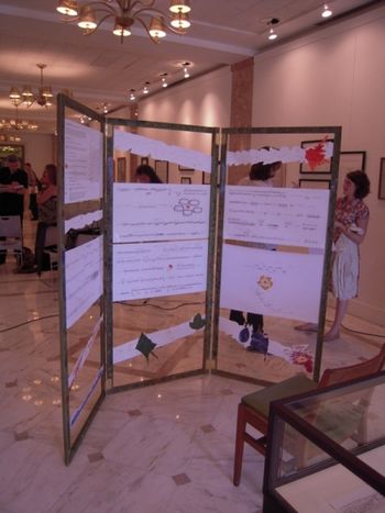 El Jardin del Poeta Exhibition and concert, featuring innovative music notation "El Jardin del Poeta" The Hutchins Gallery Exhibition,  CW Post, New York, 2009
