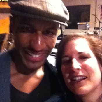 With Jon Batiste at JazzFM in 2014
