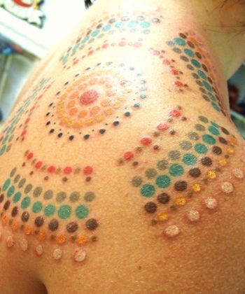 Aboriginal style dotwork tattoo
