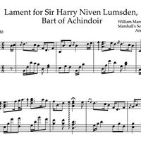 Lament for Sir Harry Niven Lumsden