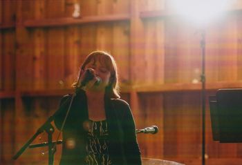 Later at the July 2014 wedding, I was invited on stage to sing "La Vie En Rose". (Sean Sherman Photography)
