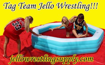 Tag team Jello wrestling
