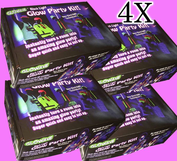 2 x Black light glow party kits - jellowrestlingsupply