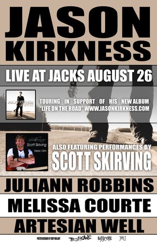 First showcase of material from c.d. sharing a bill with Jason Kirkness
