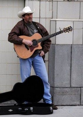 Pic from video shoot of "Jump, And A Net Will Appear"
