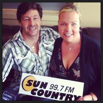 Co-hosting the morning show with Jody Seeley on Sun Country 99.7 FM
