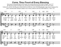 Come, Thou Fount - Hymnal style SATB arrangement