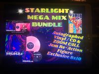 PRE-ORDER STARLIGHT MEGA MIX BUNDLE (AUTOGRAPHED VINYL, CD, 8X10, JEM RE-ACTION FIGURE, ZOOM CALL   (Crowdfunding) 