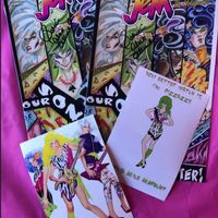AUTOGRAPHED “PIZZAZZ” COMIC BOOK COVER SIGNED BY PATRICIA ALICE ALBRECHT 