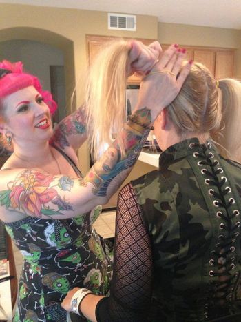 Xanthia Pink Makeup and hair withSamantha Newark

