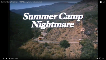 Summer Camp Nightmare Samantha Newark #summercampnightmare #samanthanewark #debbie #burtdragon #summercamp #horrormovie #lordoftheflies #80steenmovies #jem #jemandtheholograms #jerricabenton
