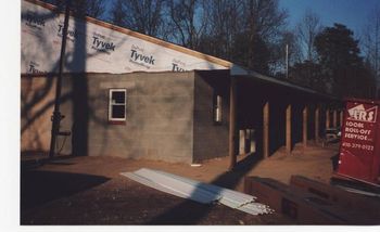 Left side of kennel during renovations
