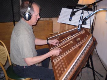 Greg and his hammered dulcimer
