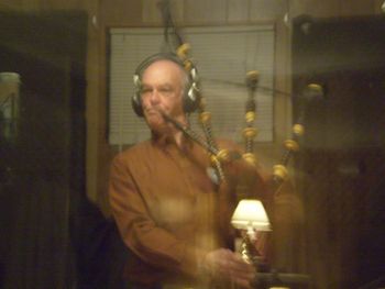 Lee in the recording studio
