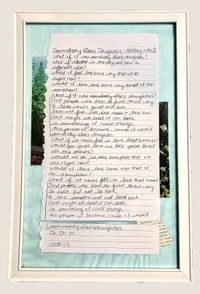 Handcrafted Framed Lyric Collage