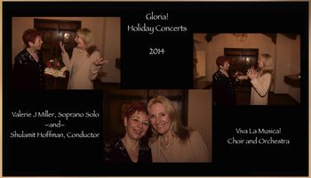 Valerie J Miller: Valerie Miller Sings Soprano Solo, "Gloria!" Holiday Concerts 2014, Viva La Musica
