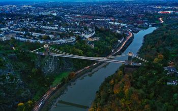 the Clifton Suspension Bridge - Aerial Photo
