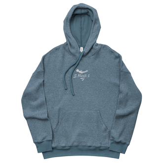 Sueded Fleece Hoodie with Alesdi Floating Logo from the Pacing album cover merchendise