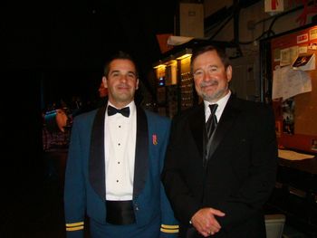 Captian Eric Gagne Central Band of the Canadian Forces after performance of

