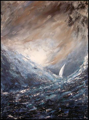 Hard sailing - Acrylic on canvas
