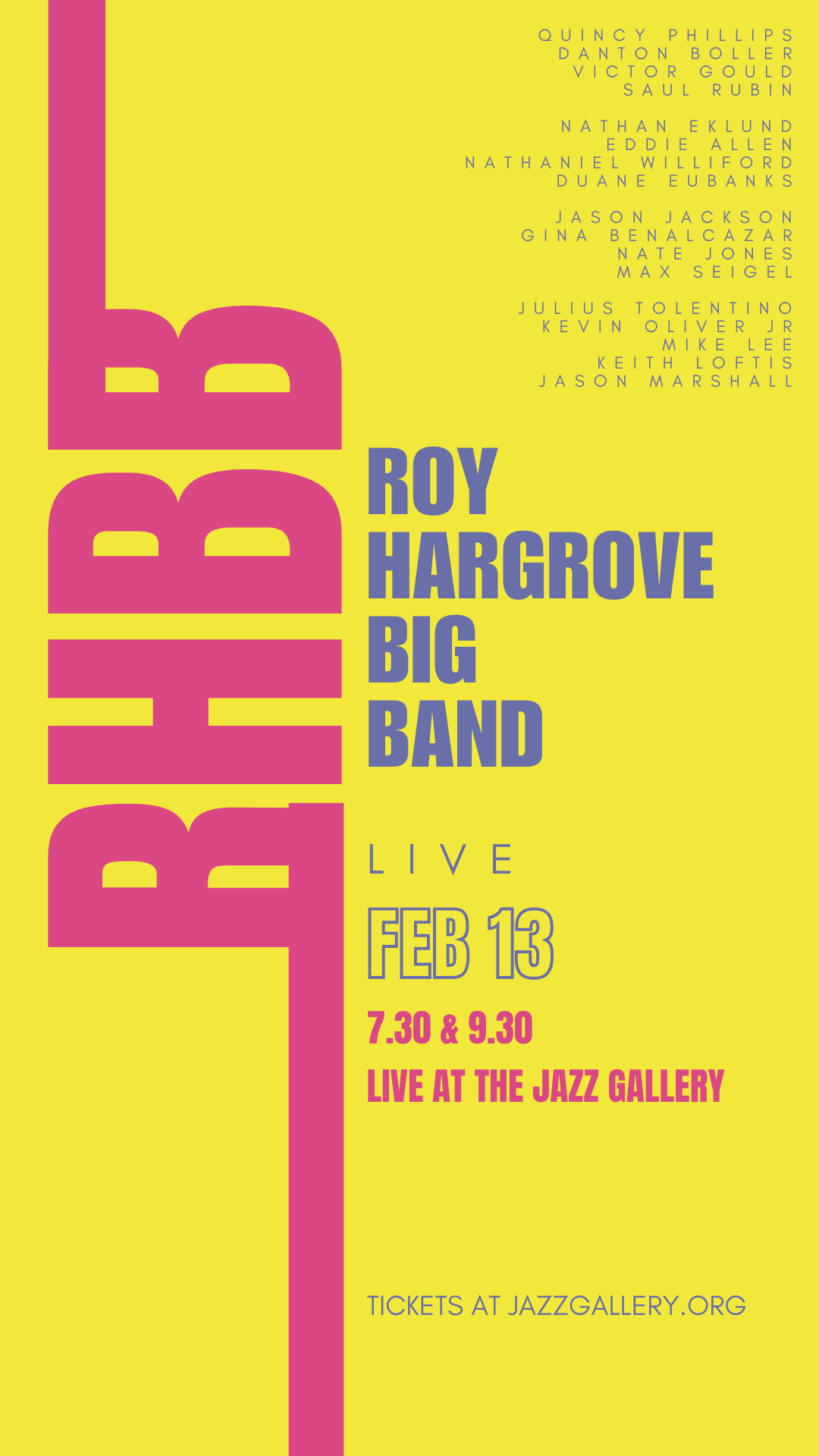 Roy Hargrove Big Band Feb 13