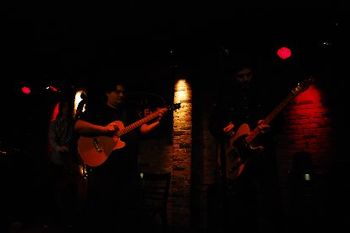 Noah Wheeler, Juano Lippi, Rik Mercaldi - Acoustic at The Bitter End in NYC - Photo by Amy Matarazzo

